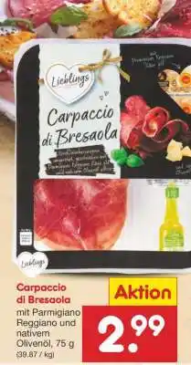 Netto Marken-Discount Carpaccio di Bresaola Angebot