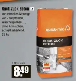V Baumarkt quick-mix Ruck-Zuck-Beton Angebot