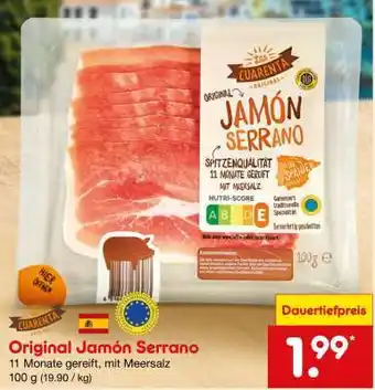 Netto Marken-Discount Original Jamón Serrano Angebot