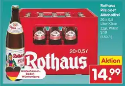 Netto Marken-Discount Rothaus Pils oder Alkoholfrei Angebot