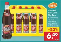 Netto Marken-Discount Cola-Mix oder Cola-Mix Zero Angebot