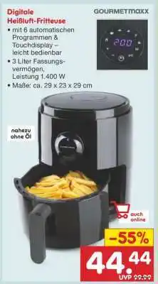 Netto Marken-Discount Digitale Heißluft-Fritteuse Angebot