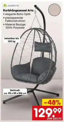 Netto Marken-Discount Korbhängesessel Aria Angebot