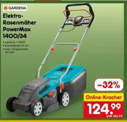 Netto Marken-Discount Elektro-Rasenmäher PowerMax 1400/34 Angebot