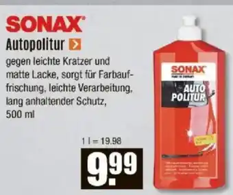 V Baumarkt SONAX Autopolitur Angebot