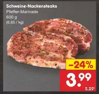 Netto Marken-Discount Schweine- nackensteaks Angebot