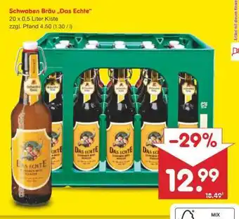 Netto Marken-Discount Schwaben Bräu Das Echte Angebot