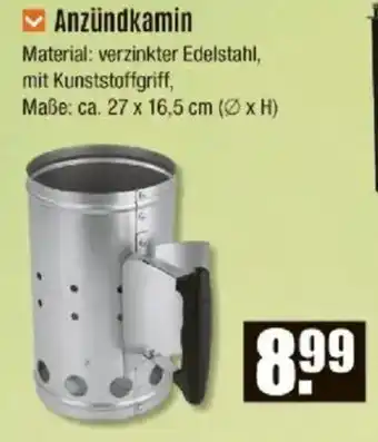 V Baumarkt Anzündkamin Angebot