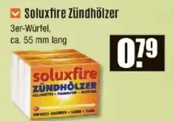 V Baumarkt Soluxfire Zündhölzer Angebot