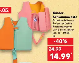 Kaufland Kinder- Schwimmweste Angebot