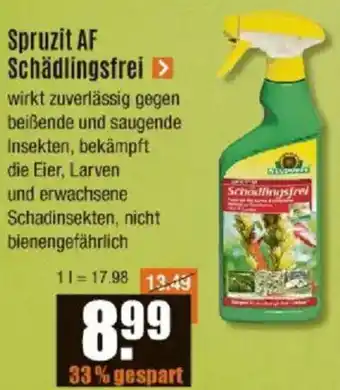 V Baumarkt Spruzit AF Schädlingsfrei Angebot