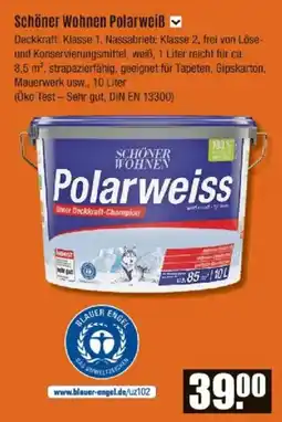 V Baumarkt Schöner Wohnen Polarweiß Angebot