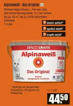 V Baumarkt Alpinaweiß- Das Original Angebot