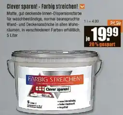 V Baumarkt Clever sparen!- Farbig streichen! Angebot