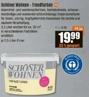 V Baumarkt Schöner Wohnen - Trendfarben Angebot