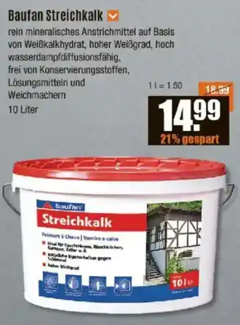 V Baumarkt Baufan Streichkalk Angebot
