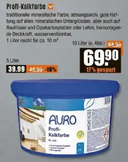 V Baumarkt AURO Profi-Kalkfarbe Angebot