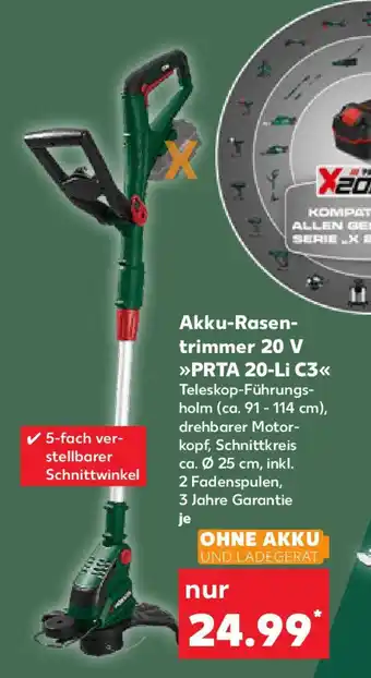 Kaufland Akku-Rasen- trimmer 20 V PRTA 20-Li C3 Angebot
