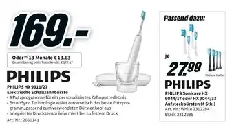 MediaMarkt Philips HX 9911/27 Elektrische Schallzahnbürste Angebot