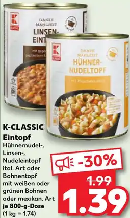 Kaufland K-CLASSIC Eintopf Angebot