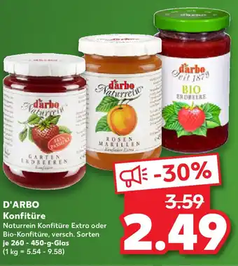 Kaufland D'ARBO Konfitüre Angebot