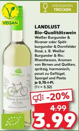 Kaufland LANDLUST Bio-Qualitätswein Angebot
