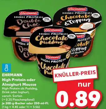 Kaufland EHRMANN High Protein oder Almighurt Mousse Angebot