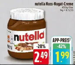 E-Center nutella Nuss-Nugat-Creme Angebot