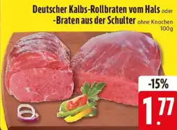 E-Center Deutscher Kalbs-Rollbraten vom Hals oder -Braten aus der Schulter Angebot