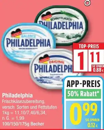 Edeka Philadelphia Frischkäsezubereitung Angebot