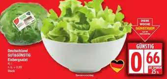 Edeka Deutschland GUT&GÜNSTIG Eisbergsalat Angebot