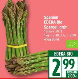 Edeka Spanien EDEKA Bio Spargel, grün Angebot