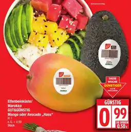 Edeka Elfenbeinküste/ Marokko GUT&GÜNSTIG Mango oder Avocado,,Hass Angebot