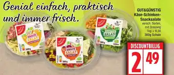 Edeka GUT&GÜNSTIG Käse-Schinken- Snacksalate Angebot