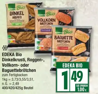 Edeka EDEKA Bio Dinkelkrusti, Roggen-, Vollkorn- oder Baguettebrötchen Angebot