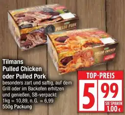 Edeka Tilmans Pulled Chicken oder Pulled Pork Angebot
