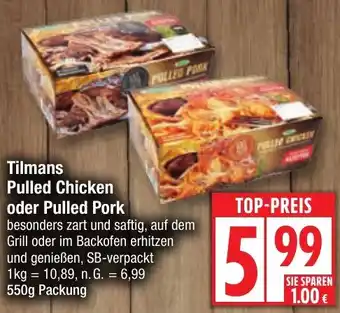 Edeka Tilmans Pulled Chicken oder Pulled Pork Angebot