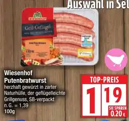 Edeka Wiesenhof Putenbratwurst Angebot