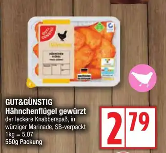 Edeka GUT&GÜNSTIG Hähnchenflügel gewürzt Angebot