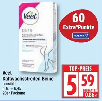 Edeka Veet Kaltwachsstreifen Beine Angebot