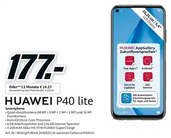 MediaMarkt Huawei P40 Lite Smartphone Angebot