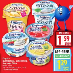 Edeka Exquisa Quarkgenuss, -zubereitung, Skyr oder Fitline Angebot