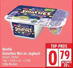 Edeka Nestlé Smarties Mix-in-Joghurt Angebot
