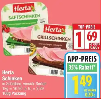 Edeka Herta Schinken Angebot