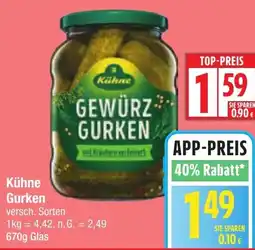 Edeka Kühne Gurken Angebot