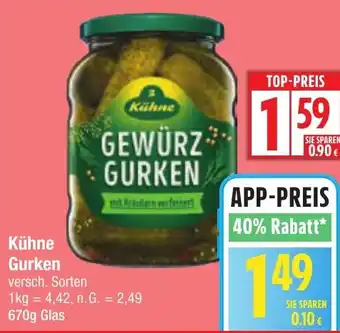 Edeka Kühne Gurken Angebot