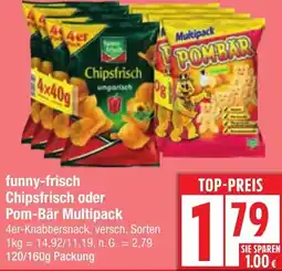 Edeka funny-frisch Chipsfrisch oder Pom-Bär Multipack Angebot