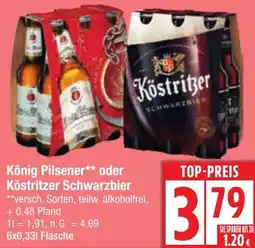Edeka König Pilsener oder Köstritzer Schwarzbier Angebot