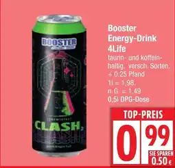 Edeka Booster Energy-Drink 4Life Angebot