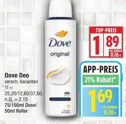 Edeka Dove Deo Angebot